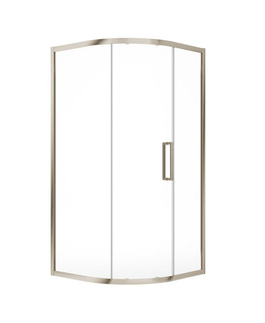 Sonas Aspect Single Door Quadrant 1000Mm Shower Door | Brushed Nickel