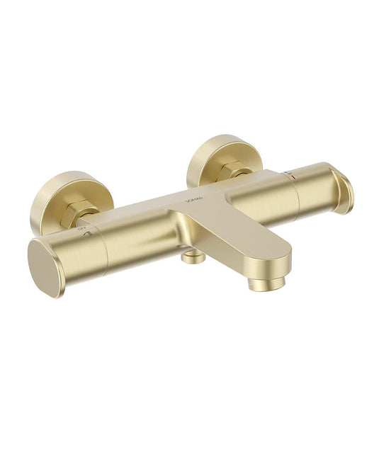 Sonas Urban Thermostatic Bath Shower Mixer | Brushed Gold