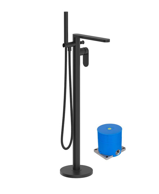 Sonas Urban Freestanding Bath Shower Mixer in black