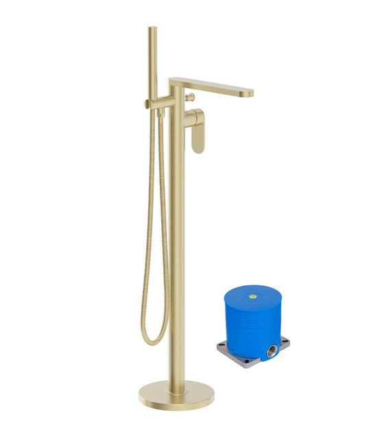 Sonas Urban Floorstanding Bath Shower Mixer brushed gold