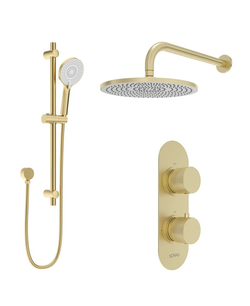 Załaduj obraz do przeglądarki galerii, Sonas Alita Knurled Shower Set 1

