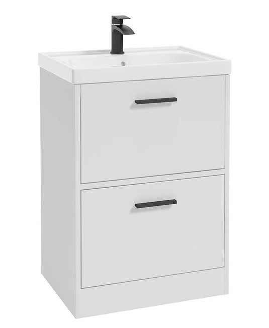 Sonas Finland Floorstanding 60Cm Two Drawer Vanity Unit