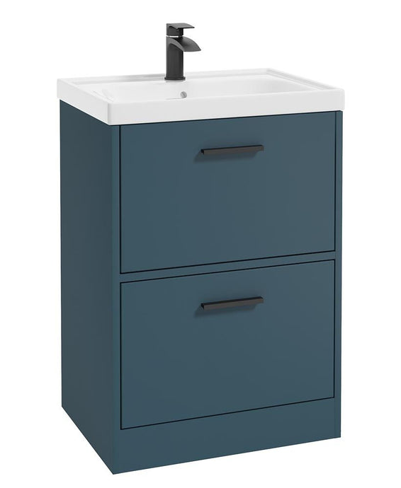 Sonas Finland Floorstanding 60Cm Two Drawer Vanity Unit
