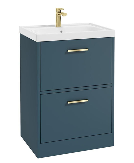 Sonas Finland Floorstanding 60Cm Two Drawer Vanity Unit