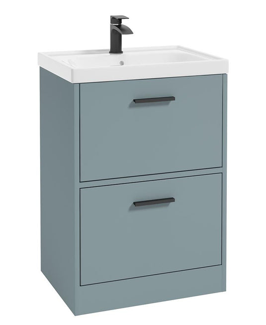Sonas Finland Floorstanding 60Cm Two Drawer Vanity Unit