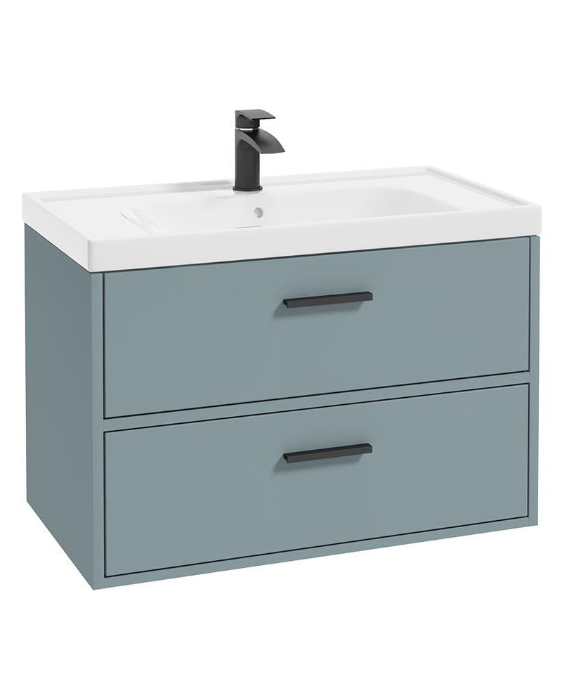 Завантажте зображення в засіб перегляду галереї, Sonas Finland Wall Hung 80Cm Two Drawer Vanity Unit
