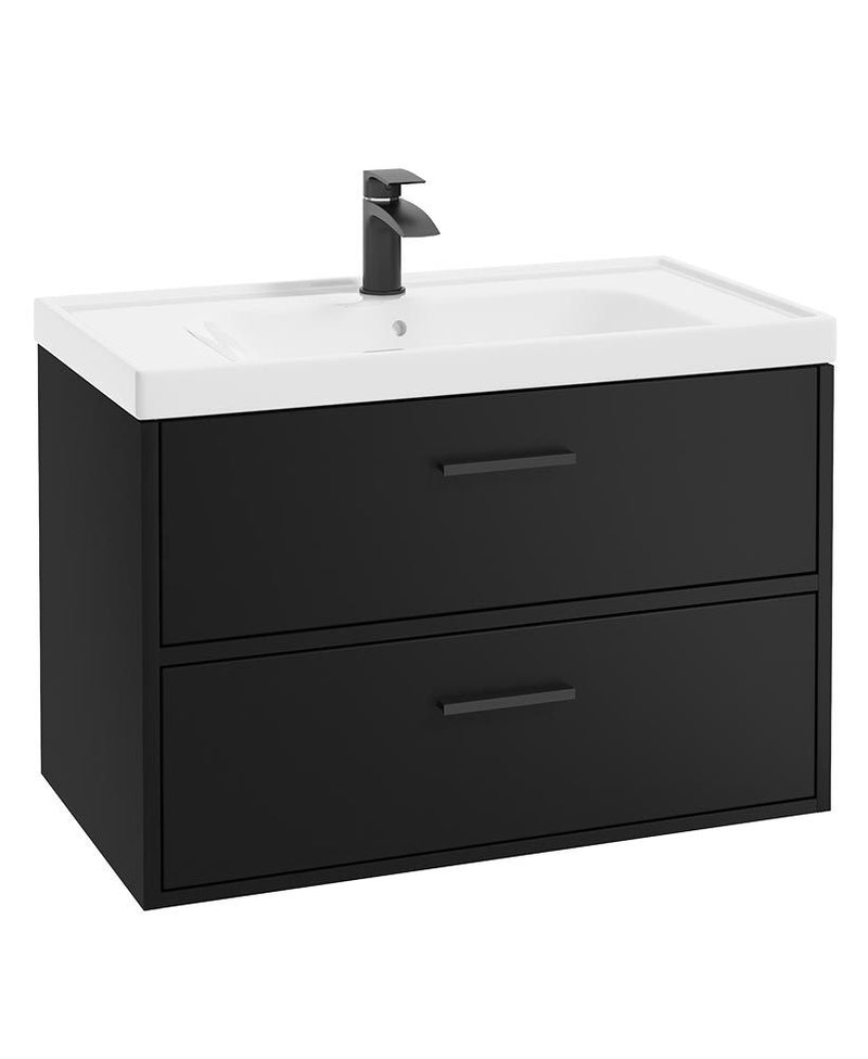 Завантажте зображення в засіб перегляду галереї, Sonas Finland Wall Hung 80Cm Two Drawer Vanity Unit
