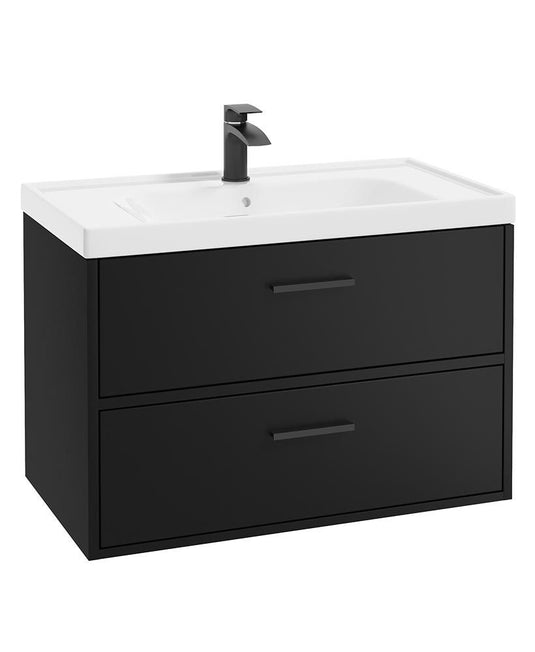 Sonas Finland Wall Hung 80Cm Two Drawer Vanity Unit