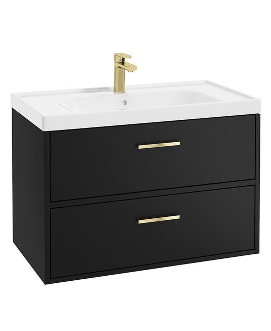 Sonas Finland Wall Hung 80Cm Two Drawer Vanity Unit