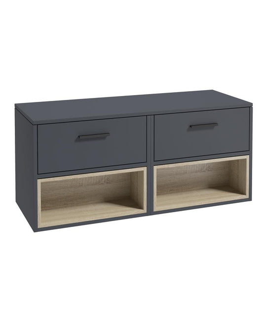 Sonas Malmo Wall Hung Blue with  Black Handle