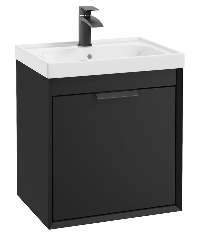 Załaduj obraz do przeglądarki galerii, Matt Black vanity unit with Matt Black Handle
