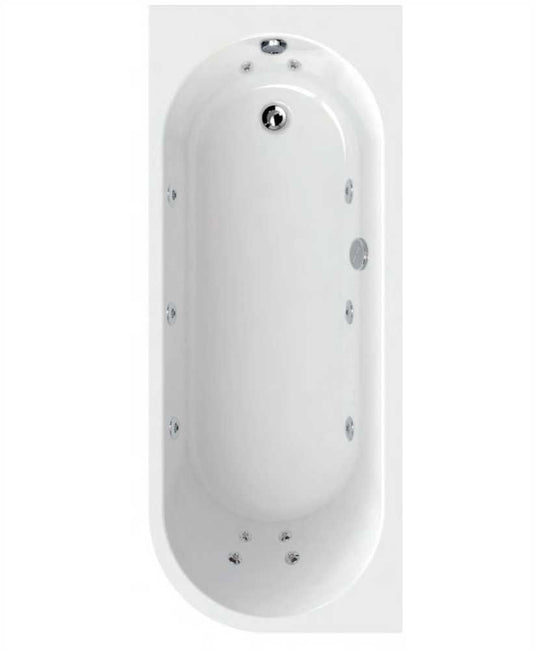 Sonas Arc 1700X700Mm Left Hand Single Ended 12 White Jet Whirlpool Bath & Panel 