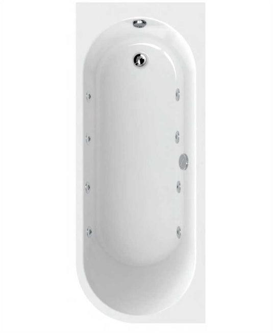 Sonas Arc 1700X700Mm Left Hand Single Ended 8 White Jet Whirlpool Bath & Panel