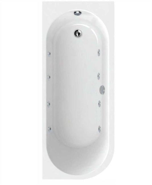 Sonas Arc 1700X700Mm Right Hand Single Ended 8 White Jet Whirlpool Bath & Panel
