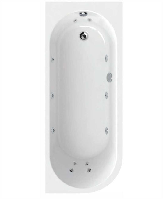 Sonas Arc 1800X800Mm Right Hand Single Ended 12 White Jet Whirlpool Bath & Panel 