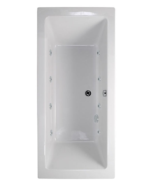 Sonas Pacific Endura 1600X700Mm Double Ended 8 White Jet Whirlpool Bath