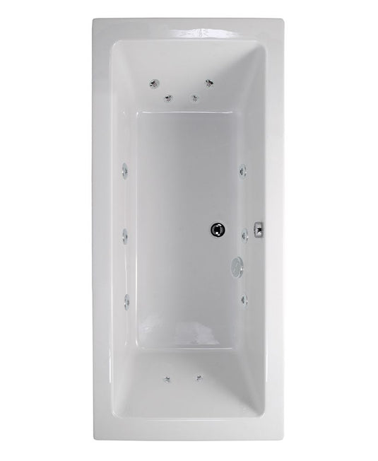 Sonas Pacific Endura 1900X800Mm Double Ended 12 White Jet Whirlpool Bath 