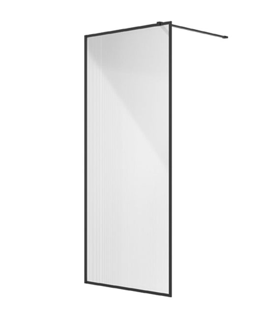 Sonas Mirage 1000Mm Frame With Fluted Glass | Matt Black