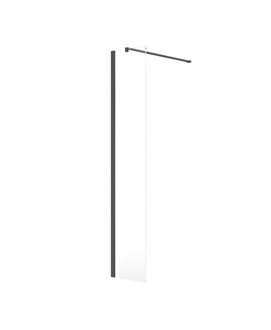 Sonas Aspect 400Mm Wetroom Panel | Midnight Grey Matt