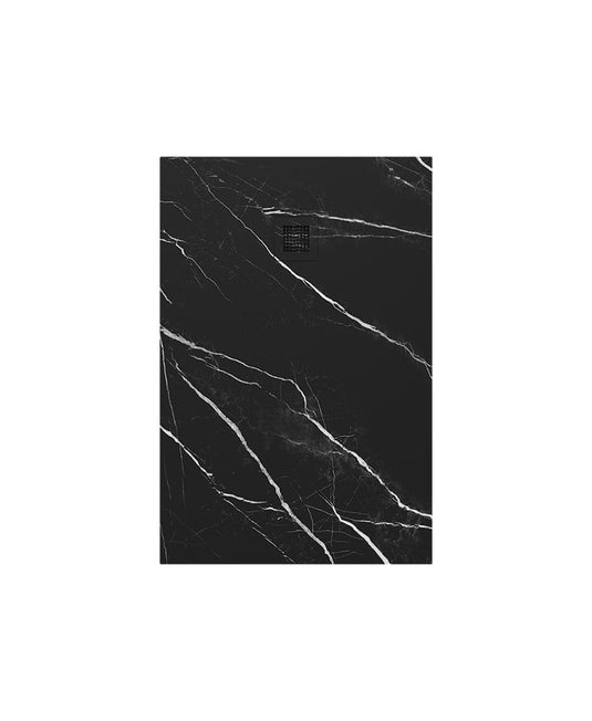 Sonas Unity Rectangle 1200X800Mm Shower Tray & Waste | Black Marble