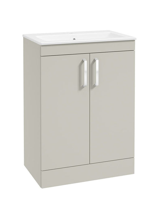 Sonas Corta Floorstanding 60Cm Two Door Unit | Whispering Willow | Chrome Handles | UF1843