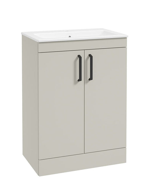 Sonas Corta Floorstanding 60Cm Two Door Unit | Whispering Willow | Black Handles | UF1844