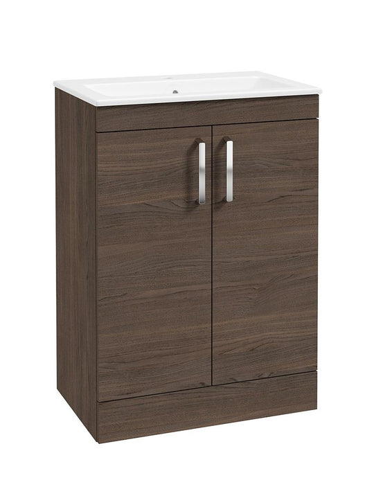 Sonas Corta Floorstanding 60Cm Two Door Unit | Sable Ash | Chrome Handles | UF1847