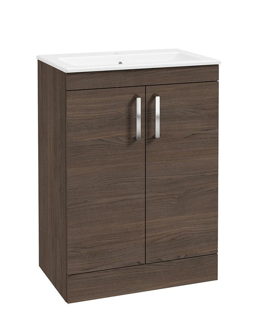 Sonas Corta Floorstanding 60Cm Two Door Unit | Sable Ash | Chrome Handles | UF1847