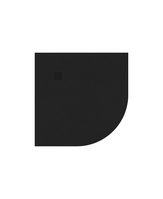 Sonas Slate 1000 Quadrant Black Shower Tray & Waste | NSLQ100BLK