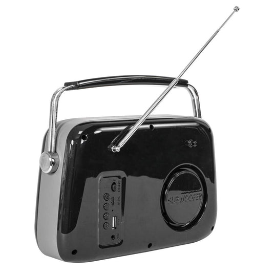 Madison Retro Long Battery Radio | 30W | Black | 140715