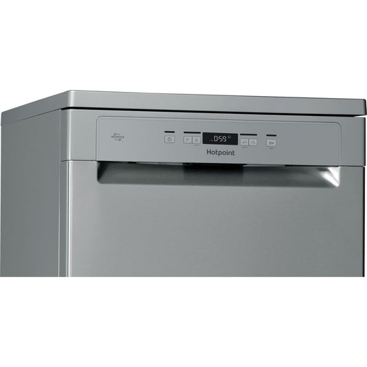 Hotpoint DishWashing Machine, 14 Place 8.9L Digital Display Auto Prog Rapid Wash  | Inox | HP2FFC14BN6XUK