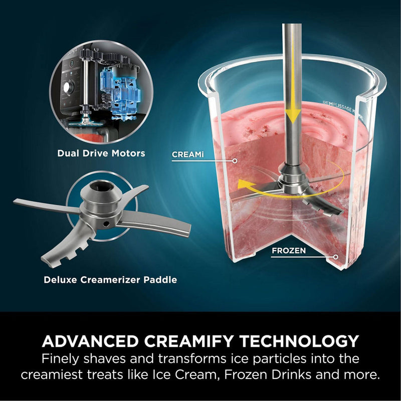 Завантажте зображення в засіб перегляду галереї, Ninja Creami Deluxe 10-in-1 Ice Cream &amp; Frozen Drink Maker | NC501UK
