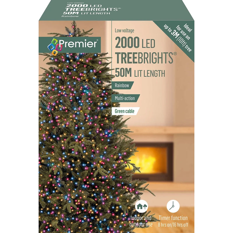 Załaduj obraz do przeglądarki galerii, 2000 LED Multi-Action Treebrights with Timer | Multi-Coloured | 141138
