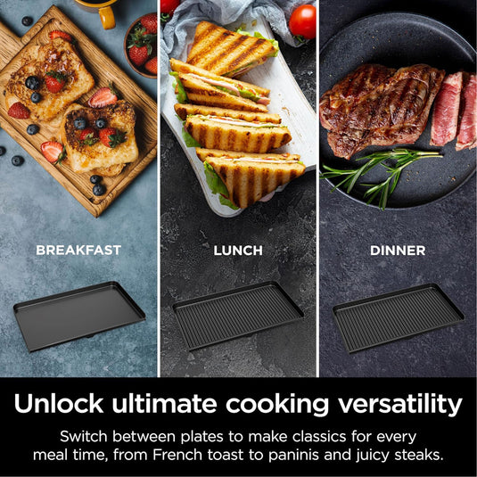 Ninja Sizzle Low Smoke Indoor Grill & Flat Plate | GX101UK