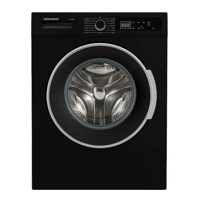NordMende Washing Machine | 7KG | Black | 1200 Spin | WMT1271BL