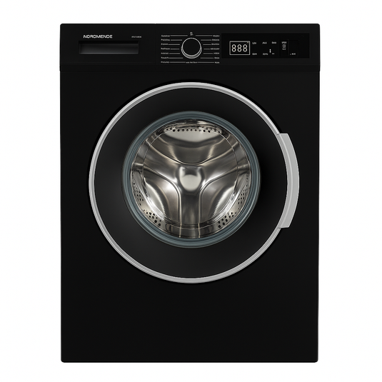 NordMende Washing Machine | 7KG | Black | 1200 Spin | WMT1271BL
