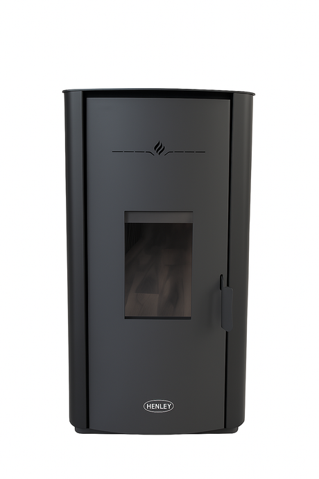 Henley Elm 20kW Wood Pellet Boiler  | Black | Square | STP011