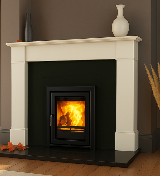 Package Deal: Henley C400 Multi Fuel Stove + Emma Surround Ivory 54