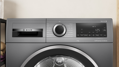 Bosch Series 6 Heat Pump Condenser Dyer | 9KG | Graphite | WQG245R9GB