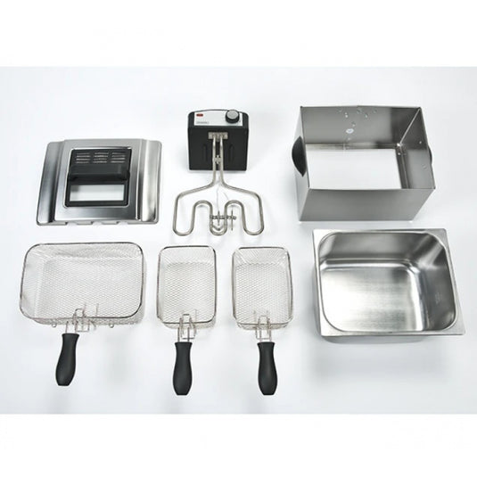 Bourgini 5L Classic Triple Basket Deep Fat Fryer Health Fryer | 209498