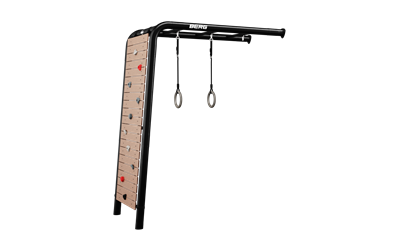 Play Base frame with climbing wall and swinging handles