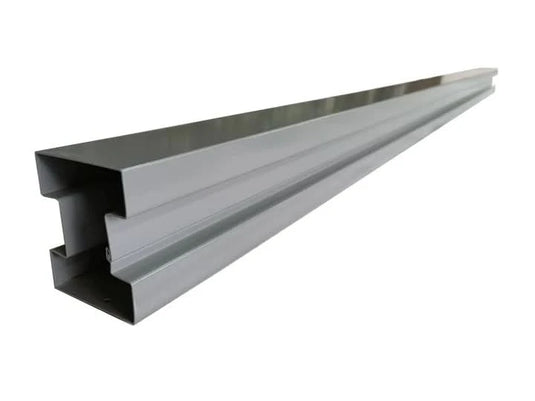 satus fence one piece fence post in merlin grey