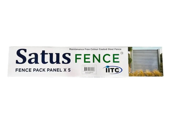 satus garden fence pack of 5 in merlin grey