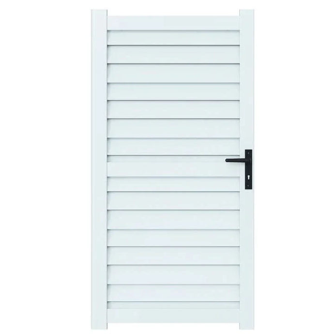 satus fence standard garden gate in goosewing grey