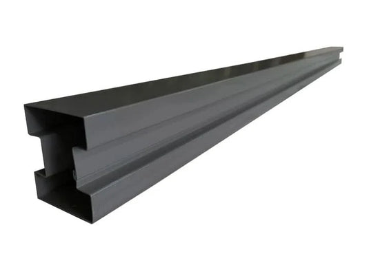 fence post in anthracite grey