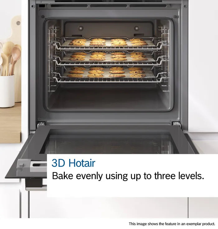Load image into Gallery viewer, Bosch Series 4 Built In Single Oven Steel Pyroclean | HQA574BS3B
