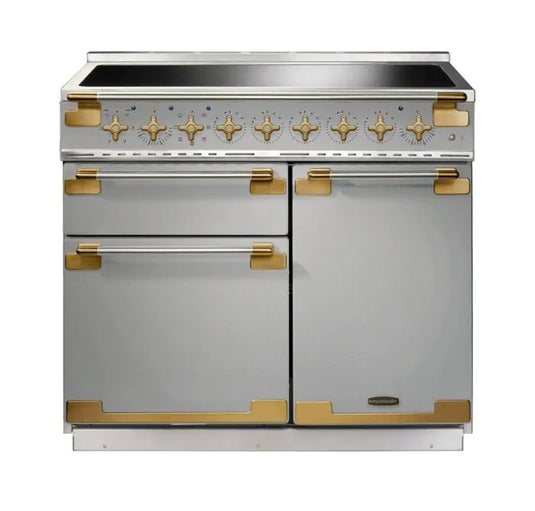 Rangemaster Elise Luxe 100 Induction Stainless Steel with Antique Brass Trim | ELS100EISS/AB