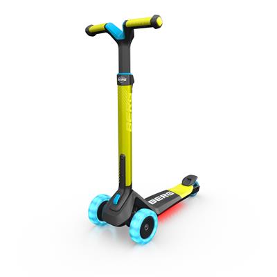 scooter light up yellow foldable deck 
