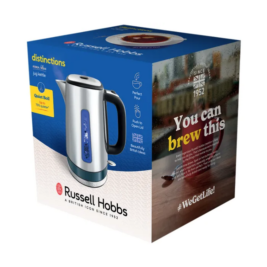 Russell Hobbs Distinctions Kettle | 1.7L | Ocean Blue | 24282