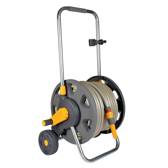 Hozelock Ready Assembled 60m Hose Cart With 50m Hose And Fittings | HOZELOCK 2435